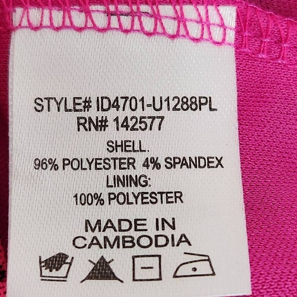 Iris Y2K Mini Bodycon Dress hot pink Gwen Stefani Alphabet All over Print 1X - Picture 8 of 9
